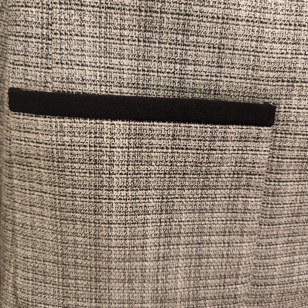 NWT TALBOTS Petites White & Black Westport Tweed Jacket Size 8P Blazer 150 Ret - Picture 3 of 6